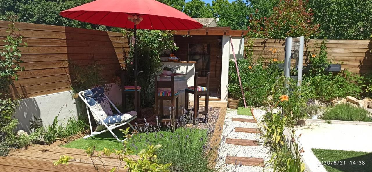 Secret Garden - Chez Gilles Et Tra - Maison D Hote -T2 Super Mignon, Neuf Et Independant , Dans Cadre Agreable Et Zen Valergues Luaran gambar